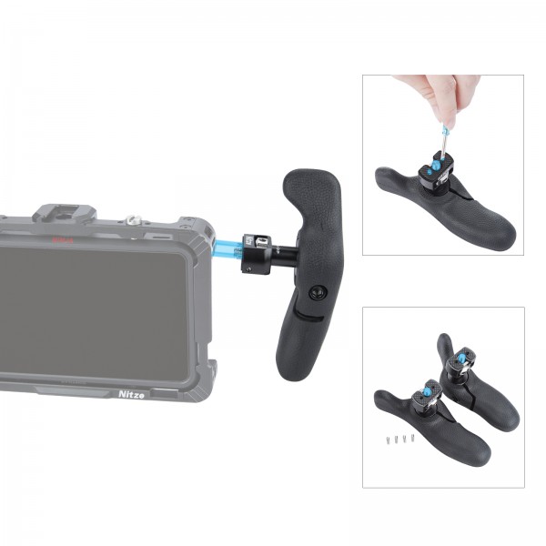 SMALLRIG Mini-Seitengriff Side Handle für 1/4-20 Gewindelöcher